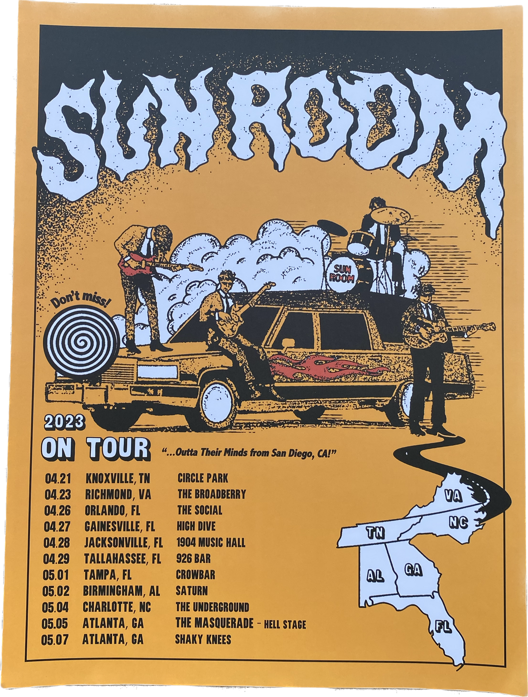 Sun Room 2023 Tour Poster